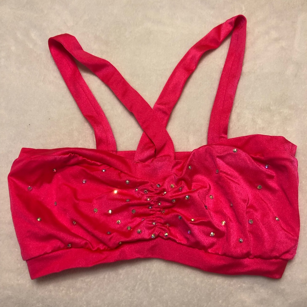 Dallaswear dance/cheer audition top hot pink